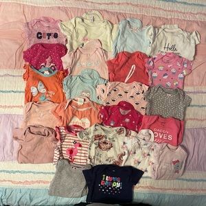 Baby girl size 3 months onesies!!